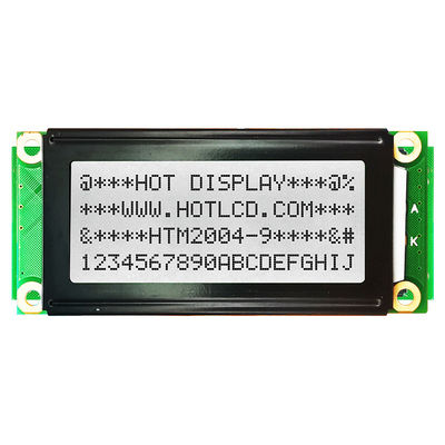 โมดูล LCD ตัวอักษรสีขาวขนาด 4X20 สำหรับอุตสาหกรรม HTM2004-9