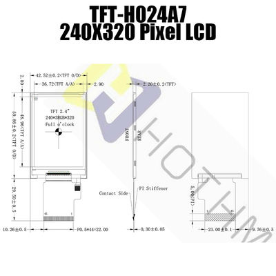 2.4 นิ้ว TFT Sunlight Readable, 240x320 Sun Readable Display TFT-H024A7QVIST8N45
