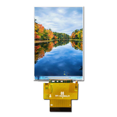 จอแสดงผล TFT LCD อเนกประสงค์ 3.5&quot; อ่านกลางแสงแดดได้ด้วยอินเทอร์เฟซที่รองรับ TFT-H035A3HVIST5N50