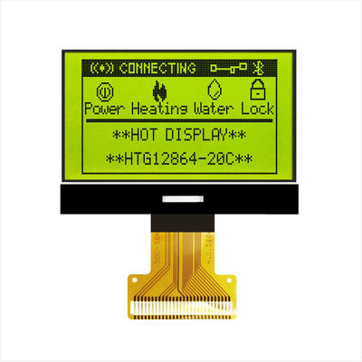 โมดูล LCD COG แบบกราฟิก 128X64 ST7567 พร้อมไฟพื้นหลังสีขาว HTG12864-20C