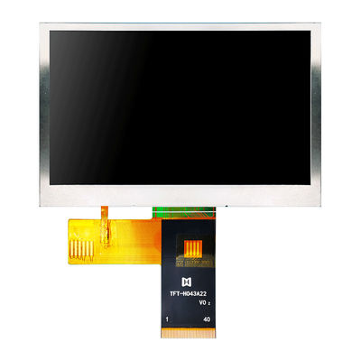 โมดูลแสดงผล LCD IPS อุณหภูมิกว้าง 4.3 นิ้ว 480x272 MCU