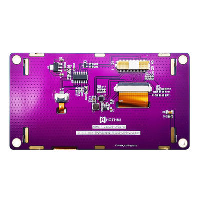 4.3 นิ้ว 800x480 LVDS TFT Display จอแสดงผลแบบ Capacitive IPS TFT LCD