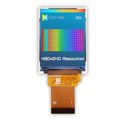 500cd / M2 2.4 นิ้วจอแสดงผล TFT LCD 480X640 อินเทอร์เฟซ SPI สำหรับเครื่องมือวัด TFT-H024A13VGIST5N40