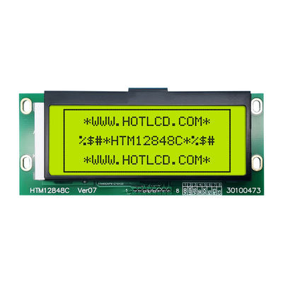 โมดูลกราฟิก LCD เมทริกซ์ 128x48 พร้อมอินเทอร์เฟซ SPI HTM12848C