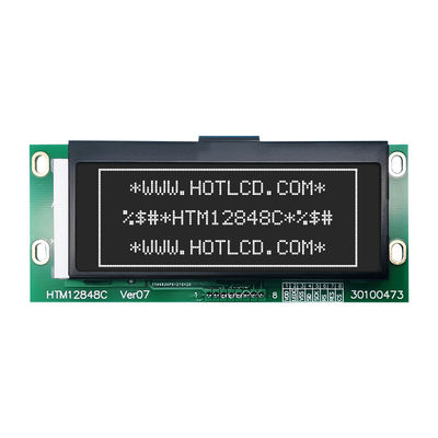 โมดูลกราฟิก LCD เมทริกซ์ 128x48 พร้อมอินเทอร์เฟซ SPI HTM12848C