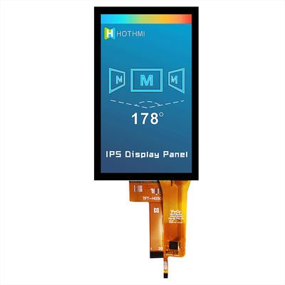 480x854 แผง MIPI แนวตั้ง LCD อเนกประสงค์ จอแสดงผล TFT จอภาพ Pcap ขนาด 5 นิ้ว