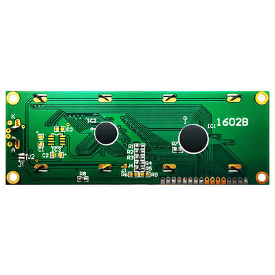 จอแสดงผลตัวอักษร LCD ขนาดกลาง 16x2 พร้อมไฟพื้นหลังสีเขียว HTM1602B