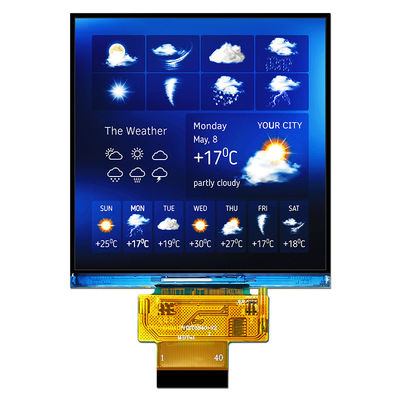 4 นิ้ว 480x480 Dots Square TFT LCD Display Sunlight Readable SPI RGB ST7701S
