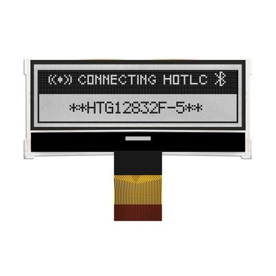 128X32 กราฟิก COG LCD ST7565R | FSTN + จอแสดงผลพร้อมไฟพื้นหลังสีขาว/HTG12832F-5