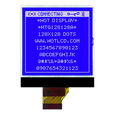 128X128 Chip On Glass LCD, UC1617S จอแสดงผล LCD กราฟิกขาวดำ HTG128128A