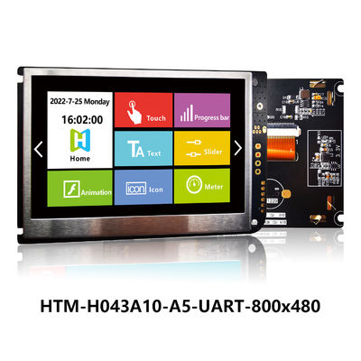 4.3 นิ้ว UART TFT MODULE TFT LCD 480x272 แผงแสดงผลพร้อมแผงควบคุม LCD